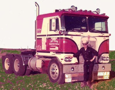 Ric Hellwig and one of his past trucks