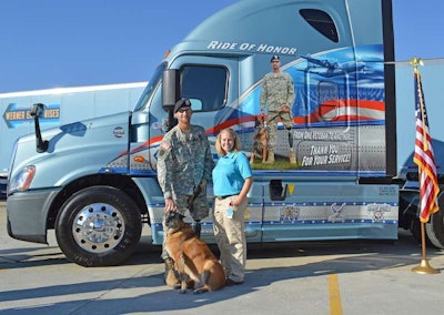 Werner introduced this truck, dubbed Ride of Honor, to commemorate Veterans Day last year.
