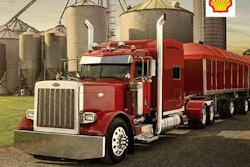 Jackie Lewis’ 2007 Peterbilt 379 is featured on the August pages of the 2015 SuperRigs calendar.
