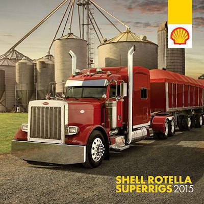 Jackie Lewis’ 2007 Peterbilt 379 is featured on the August pages of the 2015 SuperRigs calendar.