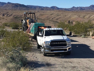 Finally, the 2019 Ram 3500 dually shown here Quimby put to the test loaded to 35,100 lbs., “With its latest heavy-duty lineup, Ram has hit a sweet spot amid impressive power, luxury and technology,” Quimby wrote in February 2019. “The high-output 6.7-liter Cummins diesel didn’t break a sweat while towing a Big Tex gooseneck trailer weighed down with a front loader and a packed pallet that brought the load to the truck’s maxed tow rating of 35,100 pounds — the most ever for any pickup up to model year 2019.”