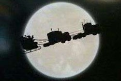 Santa is a trucker
