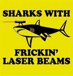 Sharks with laser beams
