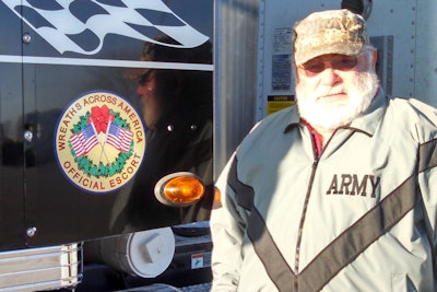 Vince Strupp is a member of his local American Legion post, which helped support him financially last year on the Arlington delivery. The post also funded a box of wreaths that enabled one wreath to be placed at eight cemeteries in Wisconsin. This year the post is funding additional wreaths for those cemeteries.