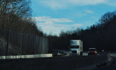truck in highway scene
