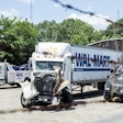 The Walmart Transportation truck following the June 2014 crash.