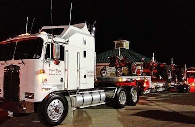 Finally, Bruce Roche’s 1991 K100 he still puts to good use “occasionally on the road, and also to haul [pictured] my antique tractors around to various shows and ag fairs. I purchased the truck in July 2006.” It was originally owned by National Mobile Television in Torrance, Calif., he adds.