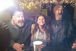 Click through the image, taken of drivers laid over at Lindsey’s Cafe in the Plateau Truck Stop during the West Texas ice storm on New Year’s Eve, to read the Van Horn Advocate story, about the Cafe’s remaining open to serve stranded truckers and ring in the new year.