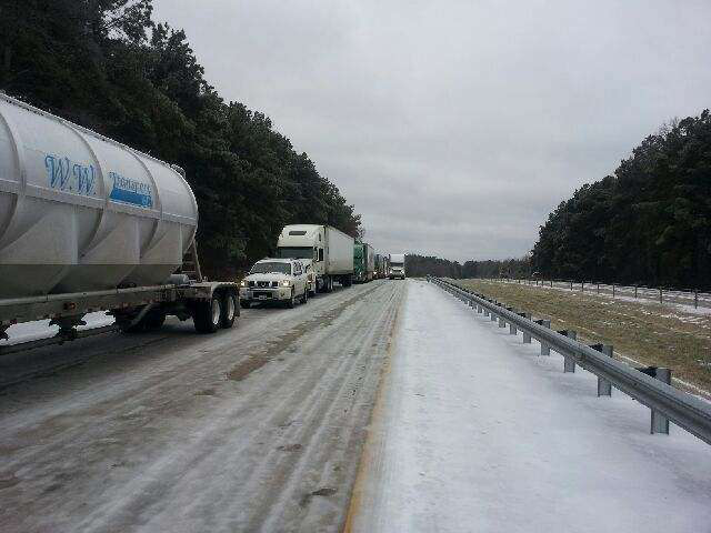 Arkansas I-30 the ice road 2