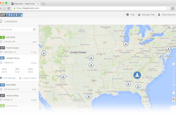 KeepTruckin GPS location dashboard view