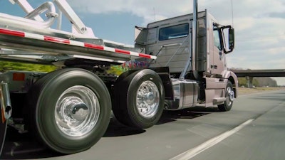Volvo’s Adaptive Loading senses load weight and determines how many axles are needed.