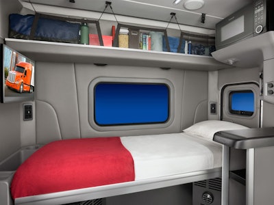 The Platinum Graphite Interior Package is available now for Peterbilt Models 579 and 567 in daycab configurations or when equipped with a 72- or 80-inch sleeper.