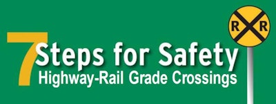 Click through the image to download a printable visor card FMCSA created and distributed this week in the wake of the recent Amtrak derailment. Emergency contacts for the railroads are included, likewise in the text below.