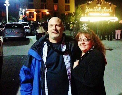 Shapiro-Landman and her husband, Randy, on well-deserved R&R.