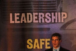 TA President and CEO Tom O’Brien speaking at TA/Petro’s luncheon at the Mid-America Trucking Show.