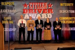 Five truck drivers were awarded Citizen Driver Awards in 2015.