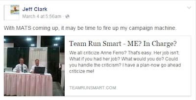 Jeff Clark for administrator