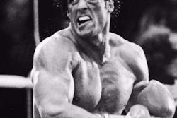 Rock Balboa blue shirt