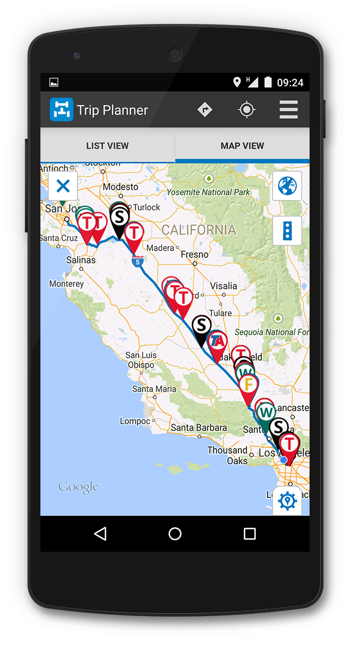 Trucker Path trip planner