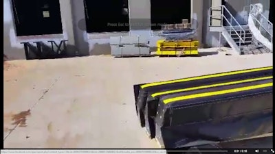 Catch a brief vid of the hand-unload of, um, dock parts via a post on the George & Wendy Show Facebook page.