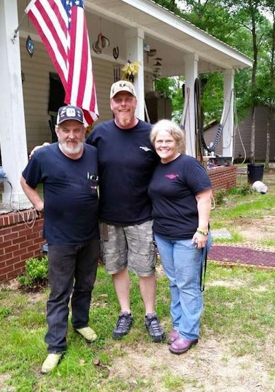 From left: Bill, George Parker and Kay