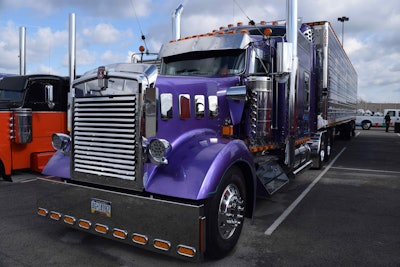 This is one of three trucks in Jaikes’ fleet, Precision Transportation.