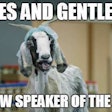 Goat Speaker of the House