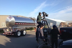 The “How It’s Made” crew filming at a Brenner manufacturing facility.