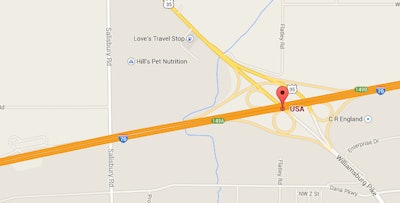 I-70 WB and US 35 in Indiana