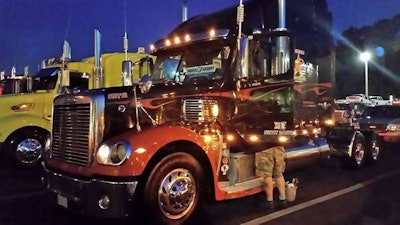 Here she is all shined up in the lights.