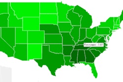 Q2 2014 flatbed rates heat map