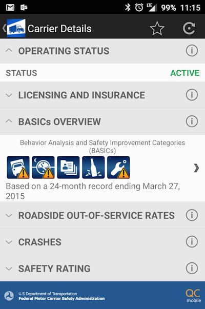 The QCMobile app expands access to carriers’ CSA rankings and other information to smartphones and tablets, despite concerns over the program’s data and methodology.