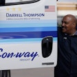 Darrell Thompson surpassed 3 million consecutive accident-free miles with Con-way. Source: Con-Way’s Facebook page