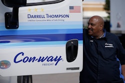 Darrell Thompson surpassed 3 million consecutive accident-free miles with Con-way. Source: Con-Way’s Facebook page
