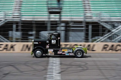 Small fleet owner Allen Boles' No. 3 Peterbilt 359