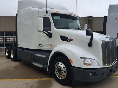 Peterbilt showcased its Advanced Driver Assistance Systems (ADAS) during a Technology Showcase May 29 at Texas Motor Speedway.