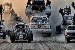 These are some of the lead vehicles among what Car and Driver magazine says are “150-or-so lunatic machines conceived by production designer Colin Gibson.”