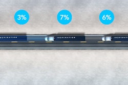 A graphic distributed in 2015 by Freightliner on the fuel economy benefits of a three-truck platoon.