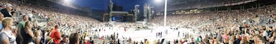 Panaroma from the Ohio State horseshoe, Rolling Stones concert | photo by George Parker