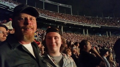 The Georges, enjoying the show