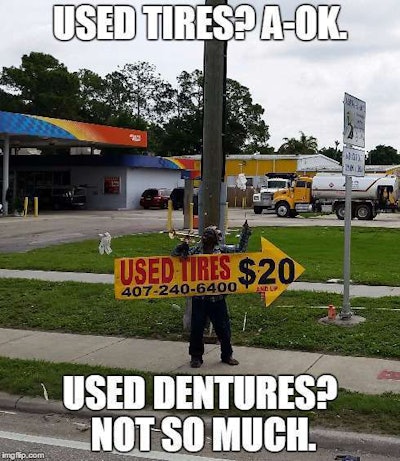 Used tires meme