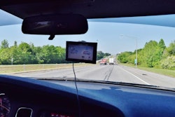 View from GA police car