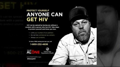 One of Indiana’s awareness campaign posters.