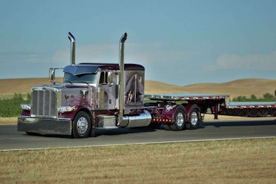 Ray Rodriguez’s 2015 Peterbilt 389 and Western stepdeck trailer won the Pride & Polish National Championship in the Limited-Mileage Combo category.