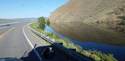 Highway Scenery with water