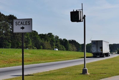 GA weigh station scales entrance
