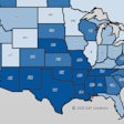 Hot market map -- load to truck in reefer segment from DAT June 2015
