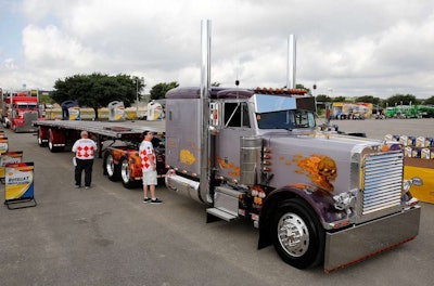 Lil’ Ray’s Transport’s 1988 Peterbilt 379, shown by Marciano Esparza Sandoval.