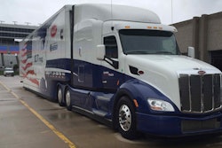 The Peterbilt-Cummins SuperTruck concept vehicle from the first SuperTruck program.