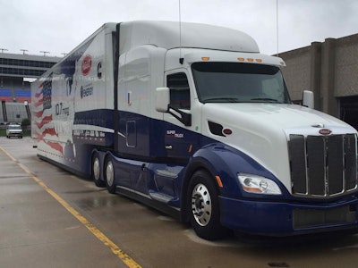 The Peterbilt-Cummins SuperTruck concept vehicle from the first SuperTruck program.